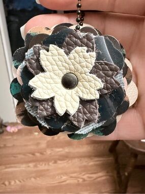 Handmade Floral Bag Charm